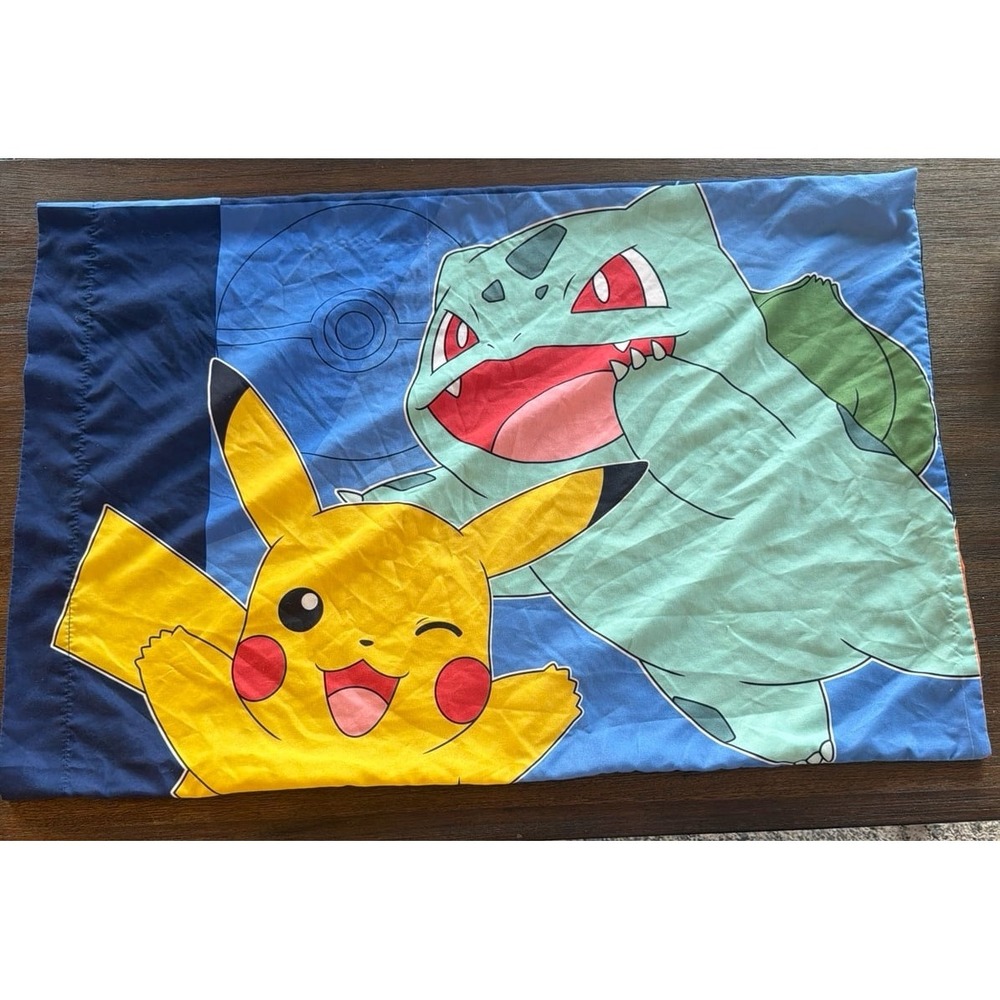 Pokemon Standard Size Pillowcase Pillow Case Pikachu Squirtle Charmander